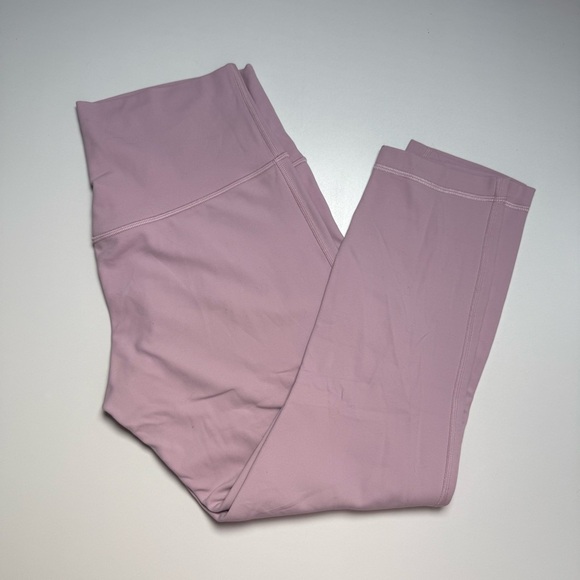 Lululemon Light Pink Align High Rise Crop 23" Sport Leggings Women’s Size 10 - Picture 5 of 7